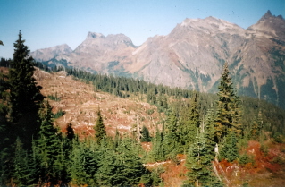 View from the 1st crest, trail to Mount Laughington 2003-10.