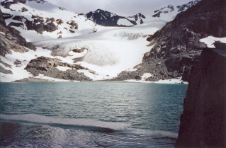 Another picture looking down Wedgemount Lake 2000-07.