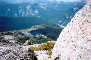 Near Needle Peak, looking back down the trail 2001-08.